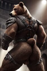 adam360 ai_generated balls bear bum furry gladiator male_only