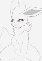 2024 arteficialtrees blush cum cum_in_pussy cum_inside eeveelution female female_focus flareon furry male pokemon pokemon_(species) riding riding_penis thick_thighs thighs