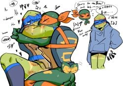 anthro anthro_on_anthro furry_only gay leo leonardo leonardo_(rise_of_the_tmnt) leonardo_(tmnt) rise_of_the_teenage_mutant_ninja_turtles turtle yaoi