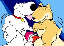 brian_griffin canine collar cum docking family_guy frottage furry furry_only gruine huge_balls hyper male male_only male_urethral_insertion multiple_males no_humans penis penis_in_penis testicles urethral_insertion urethral_penetration vinny_griffin yaoi