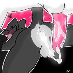 2boys after_sex anal astro57 balls cum feline femboy furry gay geometry_dash leonardo2104 luxxdv male male_only penis