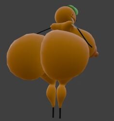 1girls 3d 3d_(artwork) ass barefoot breasts citrus_(orangejuicemann) completely_nude completely_nude_female female female_only full_body huge_ass huge_breasts naked naked_female nude nude_female shairo sideboob solo solo_female
