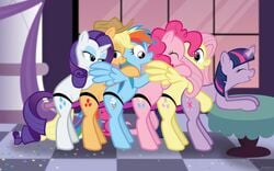 animal animated applejack_(mlp) color dildo equine female female_only fluttershy_(mlp) friendship_is_magic fur gif horn indoors jepso love_train mammal mane_six_(mlp) multiple_females my_little_pony pegasus pinkie_pie_(mlp) pony rainbow_dash_(mlp) rarity_(mlp) sex_toy side_view straight_hair strap-on tail twilight_sparkle_(mlp) unicorn yuri