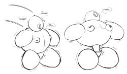 bound chastity_(disambiguation) compression dragmon encasement gaping_mouth gimp_suit hi_res inflation male open_mouth squeezing suit_inflation