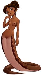 2024 5_fingers aged_up alpha_channel alternate_species animal_humanoid apode areola breasts brown_areola brown_body brown_eyebrows brown_eyes brown_hair brown_nipples brown_scales brown_skin brown_tail collarbone curly_hair dark_body dark_skin draconcopode eyebrows eyelashes female female_humanoid fingers full-length_portrait genitals hair hair_bun humanoid humanoid_genitalia humanoid_vulva keesha_franklin lamia legless lips long_hair looking_aside medium_breasts multicolored_body navel nipples nude nude_female nude_humanoid open_mouth pink_tongue portrait pupils red_lips reptile reptile_humanoid scales scalie scalie_humanoid scholastic serpentine simple_background snake snake_humanoid solo spacechoochoo split_form tail tan_body tan_scales tapering_tail the_magic_school_bus tongue transparent_background vulva