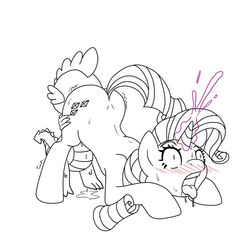 blush cunnilingus dragon equine facesitting female friendship_is_magic horn horse male my_little_pony oral oral_sex pony poprocks rarity_(mlp) sex smooth_skin spike_(mlp) unicorn vaginal_penetration young