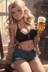 1girls ai_generated astrid_hofferson blonde_female blonde_hair blonde_hair_female blue_eyes breast breasts cleavage curvaceous curvaceous_body curves curvy curvy_body curvy_female curvy_figure dreamworks exposed_breast exposed_breasts female female_only hourglass_figure how_to_train_your_dragon inner_sideboob light-skinned_female light_skin sideboob solo solo_female voluptuous voluptuous_female