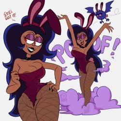 bat breasts bunnysuit cartoon_network dark-skinned_female female fishnets milf nipple_slip ok_k.o.!_let's_be_heroes profannytea pubic_hair red_eyes tagme vampire vampire_girl wilhamena