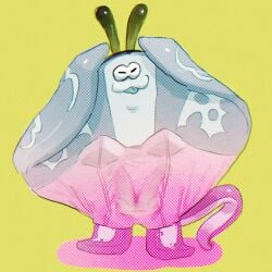 2_penises :3 animal_genitalia animal_penis anthro anthro_only big_man_(splatoon) clothing diphallia diphallism erection fake_ears fake_rabbit_ears fish flat_body genitals grey_body hemipenes hi_res male male_only manta_ray marine multi_genitalia multi_penis nintendo penis playboy_bunny pupils ray_(fish) saba_subdup slit_pupils solo splatoon stingray translucent translucent_clothing