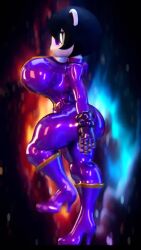 1girls 3d animated anthro black_hair blender female freedom_planet high_heels huge_ass huge_breasts latex latex_suit latex_uniform marching massive_breasts meat_corps neera_li palisal panda purple_eyes shiny shiny_clothes tagme uniform video walk_cycle walking wasp_waist