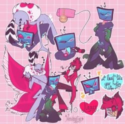 3boys alastor_(hazbin_hotel) anal_sex collar collar_and_leash cuck cuckold deer_ears disinterested_character gay hazbin_hotel male_watching moth_girl moth_wings naked nipple_stimulation penis_stimulation tentacle tv_head valentino_(hazbin_hotel) vox_(hazbin_hotel) wrists_tied