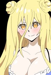 1girls big_breasts blonde_hair bra breasts date_a_live female female_only hoshimiya_mukuro light-skinned_female underwear yellow_eyes