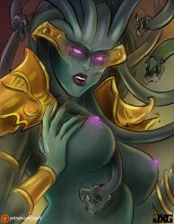 1girls blizzard_entertainment jxg lady_vashj naga naga_(warcraft) solo warcraft world_of_warcraft