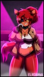 elronnyx female five_nights_at_freddy's five_nights_in_anime foxy_(fnaf) solo tagme thick_thighs