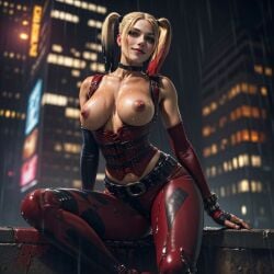 1girls ai_generated ass batman:_arkham_city batman_(series) big_ass big_breasts blonde_hair bottom_heavy breasts breasts_out bust busty chest clothed curvaceous curvy curvy_figure dc dc_comics digital_media_(artwork) female female_focus female_only harleen_quinzel harley_quinn harley_quinn_(arkham) harley_quinn_(arkham_city) hips hourglass_figure huge_ass huge_breasts human large_ass large_breasts legs light-skinned_female light_skin mature mature_female multicolored_hair nipples pigtails rain rocksteady_studios slim_waist solo thick thick_hips thick_legs thick_thighs thighs top_heavy voluptuous waist wet wide_hips zeus7538