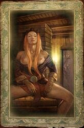 1girls 2007 adda_the_white areolae artist_request breasts cd_projekt_red exposed_breasts looking_at_viewer nipples noblewoman official_art princess princess_adda romance_card_(the_witcher) royalty solo_female tagme the_witcher the_witcher_(series)