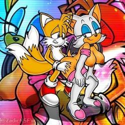 1:1 accurate_art_style age_difference anthro bat canid canine choker duo female fox hi_res jewelry larger_female male male/female mammal necklace older_female rouge_the_bat sega sex size_difference sonic_(series) sonic_the_hedgehog_(series) standing standing_sex tails younger_male zadicnsfw