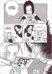 android_16 android_17 android_18 comic dragon_ball dragon_ball_z female human incest male oiwaido straight_hair