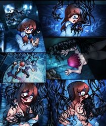 bell_tower nakano_miku nakano_nino naked sweat symbiote symbiote_takeover