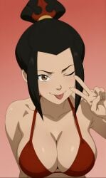 1girls ai_generated avatar_legends avatar_the_last_airbender azula big_breasts bonnieaiart breasts nickelodeon nicktoons solo solo_female swimsuit tagme