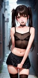 ai_generated audrey_(femboy) femboy feminine_male feminization forced_feminization goth not_psycho otoko_no_ko otokonoko sissification sissy teenage_boy