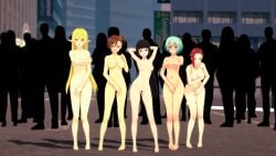 3d 3d_(artwork) covering_breasts covering_crotch covering_self embarrassed embarrassed_nude_female enf exhibitionism gate_-_jieitai_ka_no_chi_nite_kaku_tatakaeri koikatsu koikatsu! kuribayashi_shino lelei_la_lelena naked naked_female nude nude_female nudity pina_co_lada_(gate) public_exposure public_indecency public_nudity rory_mercury tuka_luna_marceau xboxking37