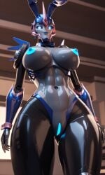 1robot_girl absurd_res ai_generated big_breasts blue_eyes blue_nipples blue_pussy breasts bunny_ears giantess hasbro hi_res highres nipples no_bra no_panties nude pussy robot_humanoid roger1011 thighs transformers transformers_prime