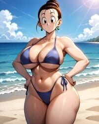 ai_generated ass big_ass big_breasts breasts chichi curvaceous curvy curvy_female curvy_figure dragon_ball dragon_ball_z female female_only milf muscular muscular_female thick_thighs