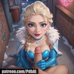 ai_generated cameltoe disney elsa_(frozen) frozen_(film) handjob latex pdbai prostitution tagme