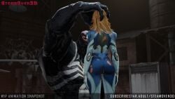 ass ass ass_focus big_ass defeated defeated_heroine dominated domination marvel marvel_rivals ryona steamoven3d sue_storm venom_(marvel)