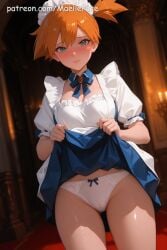 ai_generated anime beautiful beauty blush breasts cute embarassed_nude_female embarrassed embarrassed_female embarrassed_nude_male eyes female flat_belly girl girly high_quality high_resolution highres human innocent kasumi_(pokemon) legs long_hair looking looking_at_viewer love maellepetite maid maid_apron maid_headdress maid_outfit maid_uniform male medium_breasts naked nsfw nude nude_female nudity oil oiled oiled_body oiled_skin petite petite_body petite_female pokemon pose shiny_skin shy skinny skirt_lift skirt_pull skirt_up slim slim_waist small_breasts teenage_girl uncensored young