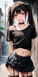 ai_generated audrey_(femboy) femboy feminine_male feminization forced_feminization goth not_psycho otoko_no_ko otokonoko sissification sissy teenage_boy