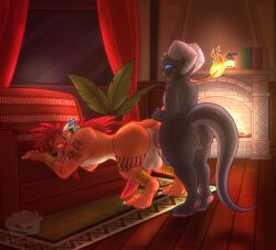 absurd_res anal anal_sex animal_genitalia anneminime2004 anthro anthro_on_feral anthro_penetrating anthro_penetrating_feral calor_(calor_lacerta) canine_genitalia duo feral feral_penetrated final_fantasy final_fantasy_vii genitals hi_res knot kobold long_ears long_tail male male/male penetration red_xiii scalie sex square_enix tail zoophilia