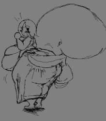 1boy 1boy1girl 1boy1girls belly belly_button big_ass big_balls big_breasts big_butt breasts clothed dress i_think_thats_mii_gunner i_think_we_all_know_where_this_is_going massive_ass massive_belly massive_boobs massive_breasts massive_butt mii mii_gunner nico_nineteen nintendo size_difference spats wii