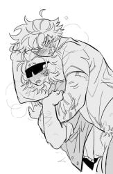 2boys anal anal_sex blush chance_(forsaken) forsaken_(roblox) gay gay_sex guest_1337_(forsaken) myra_morka pubic_hair sunglasses yaoi