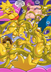 aged_up alien anal anal_sex big_breasts breasts comic double_penetration edna_krabappel english_text female futurama human kodos kogeikun lisa_simpson milf mother nude open_mouth oral oral_sex parent penetration saliva sex slime tears tentacle text the_simpsons the_simpsons_into_the_multiverse_#1 turanga_leela vaginal_penetration yellow_body