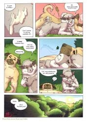 2025 5_fingers after_sex afterglow age_difference anthro anthro_on_anthro ass bear_(kantachibli) black_nose blush bodily_fluids bovid breasts canid canine canis caprine closed_eyes comic cum cum_on_back cum_on_butt dialogue domestic_dog duo elderly elderly_female english_text female fingers fur genital_fluids grey_body grey_fur grey_wool hi_res humanoid_hands interspecies kangal kantachibli livestock_guardian_dog looking_pleasured lying male male/female mammal mature_anthro mature_female michelle_(kantachibli) molosser moss mountain_dog multicolored_body multicolored_fur multicolored_wool nature nipples nude nude_anthro nude_female nude_male older_anthro older_female on_front outdoor_nudity outside page_number pastoral_dog plant satisfied sheep speech_bubble sweat sweaty_breasts tail tail_motion tailwag tan_body tan_fur teeth text tongue two_tone_body two_tone_fur two_tone_wool url white_body white_fur white_wool wool_(fur) younger_anthro younger_male