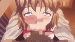 1girls :>= ahe_gao animated animated animated asaoka_masaru bare_shoulders blue_eyes bouncing_breasts brown_hair censored cheating cheating_girlfriend crying_with_eyes_open dark-skinned_male deepthroat diadem fellatio hinomoto_koharu kedamono-tachi_no_sumu_ie_de kneeling male_pubic_hair murakami_teruaki naughty_face netorare pleasure_face rolling_eyes throat_fuck