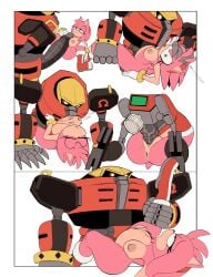 absurd_res amy_rose anthro anus areola big_penis biped breasts e-123_omega eulipotyphlan female fingers from_front_position genitals gloved green_eyes hair hedgehog hereapathy hi_res huge_cock larger_male lying machine male mammal mating_press nipples on_back penetration penile penile_penetration penis penis_in_vagina pink_body pink_hair pussy robot sega sex simple_background size_difference smaller_anthro smaller_female sonic_(series) sonic_the_hedgehog_(series) stomach_bulge thick_thighs vaginal_penetration vulva white_background