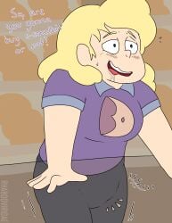 clothed diaper diaper_fetish female human omorashi peeing peeing_self sadie_miller steven_universe urination urine wetting wolftacos