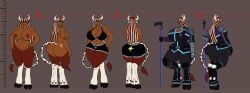 aurora_(hiastobasement) character_design cow_girl furry hiastobasement_(artist) original_character