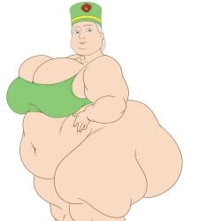 1girls almost_naked almost_nude and bbw bbw_mom blue_eyes bra chubby chubby_female dowager_hatt edit edited elderly fatty female female_focus female_only friends gilf gray_hair hat hit_entertainment inakotho looking_at_viewer mattel old sbbw tagme thomas_and_friends topwear weight_gain
