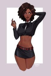 1girls big_ass big_breasts breasts brown-skinned_female brown_body brown_skin curvaceous curvy curvy_figure dark-skinned_female dark_skin digital_media_(artwork) dolse_maran female hips hourglass_figure legs mature mature_female minko slim_waist thick thick_hips thick_legs thick_thighs thighs