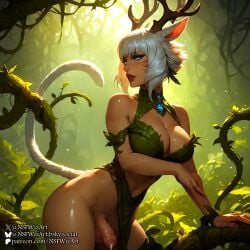 1dickgirl 1futa ai_generated antlers aroused aroused_futa balls ballsack barely_clothed barely_covered belly_button big_breasts big_penis bottomless bottomless_futa breasts caress caressing cat_ears cat_girl catgirl cleavage cum cum_drip cum_dripping cum_dripping_from_penis cum_leak cum_leaking cum_leaking_out_of_penis dickgirl dripping dripping_cum dripping_penis druid dryad erect erect_cock erect_penis erection exposed_penis final_fantasy final_fantasy_xiv foreskin forest forest_background futa_focus futa_only futa_sans_pussy futanari green_clothes green_clothing half-dressed hard_cock hard_on hard_penis intersex leaf leaf_clothing leaf_hair_ornament leaf_on_head leaking leaking_cum leaking_penis leaves leaves_in_hair looking_at_viewer miqo'te nature nature_background navel no_bra no_panties no_underwear nsfwizart penis penis_exposed penis_out practically_nude red_lips red_lipstick seducing seduction seductive seductive_body seductive_eyes seductive_gaze seductive_look seductive_mouth seductive_pose shasar stable_diffusion tanned tanned_body tanned_futa tanned_skin technically_clothed testicles uncircumcised uncircumcised_futa uncircumcised_penis vine vines y'shtola
