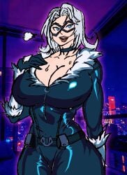 1girls 2025 alluring big_breasts black_cat_(fortnite) black_cat_(marvel) blue_eyes bodysuit breasts bursting_breasts choker city city_background collar color colored curvaceous curvaceous_body curvaceous_female curvaceous_figure curvaceous_hips curvy curvy_body curvy_female curvy_figure curvy_hips enticing felicia_hardy female fortnite gloves high_resolution highres huge_breasts large_breasts light-skinned_female light_skin long_gloves marvel marvel_comics mask masked masked_female massive_breasts night pinup red_lipstick seducing seductive seductive_look shiny shiny_clothes skin_tight spider-man_(series) superheroine sweat sweatdrop sweatdrops_on_breasts teasing temptation tempting thick thick_breasts thick_lips thick_thighs tight_clothes tight_clothing voluptuous voluptuous_female white_hair y..._(artist) zipper