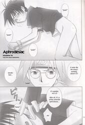 2boys aphrodisiac bondage bottomless bound_wrists comic doujin doujinshi drugged glasses male malesub mizushima_yui naruto sasuke_uchiha yakushi_kabuto yaoi