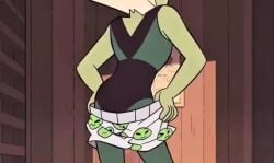 accurate_art_style animated edit edited gem_(species) green_skin i_fuck_w/_you_heavy no_sound peridot_(steven_universe) slap slapping_butt steven_universe tagme video