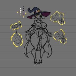 arsfromnowhere_(artist) big_breasts dnd dnd_character dungeons_and_dragons furry goat goat_ears goat_eyes goat_girl goat_humanoid hooves huge_breasts milf mommy monster_girl sketch wide_hip