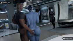 1boy 2girls 3d alien alien_girl alien_humanoid asari big_ass big_breasts bioware blue-skinned_female blue_body blue_skin bottom_heavy breasts bubble_ass bubble_butt bust busty chest curvaceous curvy curvy_figure dark-skinned_male dark_skin electronic_arts female hair_tentacles hips hourglass_figure huge_ass huge_breasts humanoid large_ass large_breasts legs liara_t'soni male male/female mass_effect mature mature_female morinth slim_waist tentacle_hair thick thick_hips thick_legs thick_thighs thighs top_heavy voluptuous waist wide_hips wide_thighs