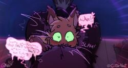 3_toes 4_fingers alcohol_bottle ambiguous_gender anthro bean_eyebrows biped bodily_fluids bottle brown_body brown_fur captain_roarke claws condor_(critternest) container critternest curling_toes dialogue digit_ring digital_media_(artwork) digitigrade drunk duo english_text erection feet fingers fluffy fluffy_chest fur genitals green_eyes hand_on_penis heart_symbol hi_res hiccuping jewelry legs_around_head looking_at_viewer male male/ambiguous oral orange_body orange_fur partially_submerged paws penis penis_in_mouth pier questionable_consent ring rough_sex scar sex shocked size_difference slurred_speech speech_bubble spilled_drink substance_intoxication surprised_expression tail tail_motion tailwag tears text toe_ring toes water whiskers